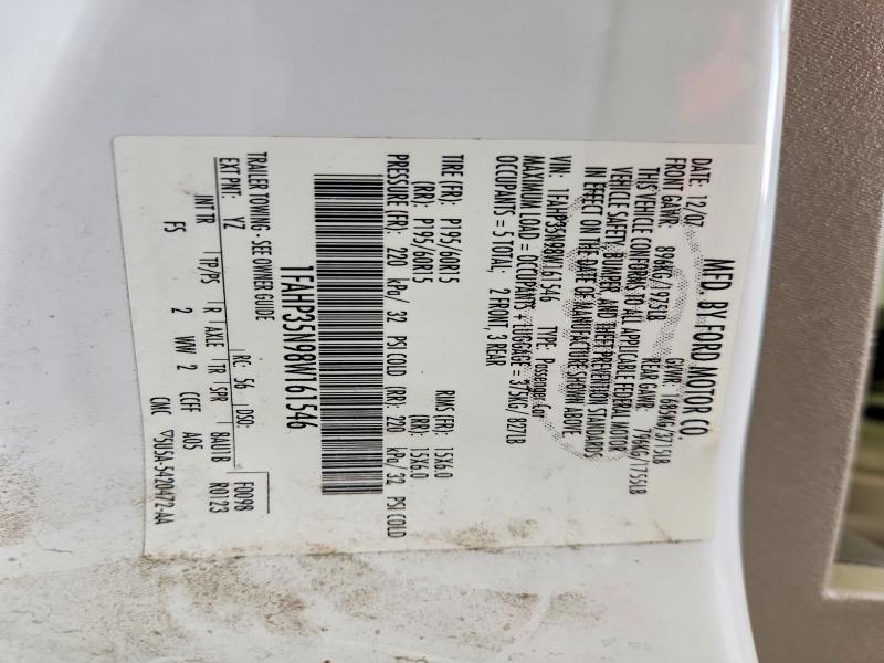 Aukcja sprzedaży 2008 Ford Focus, vin: 1FAHP35N98W161546, numer aukcji: 69253156