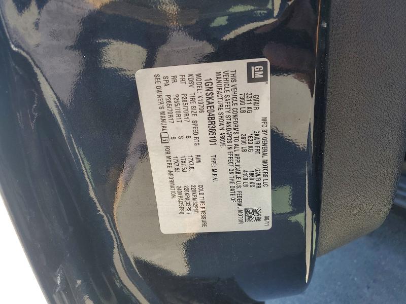 Aukcja sprzedaży 2011 Chevrolet Tahoe, vin: 1GNSKAE04BR366101, numer aukcji: 69819046