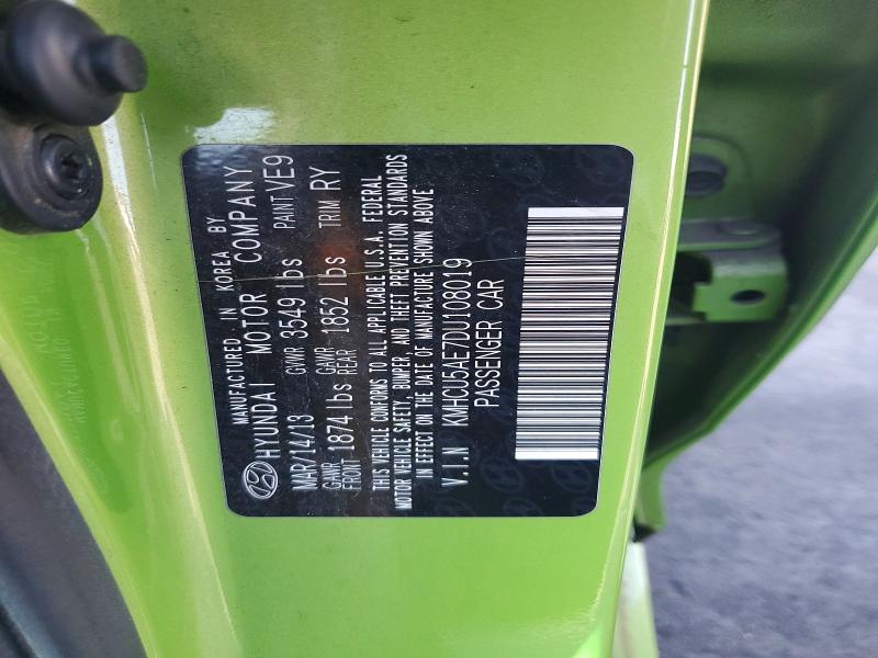 69730666 :رقم المزاد ، KMHCU5AE7DU108019 vin ، 2013 Hyundai Accent مزاد بيع