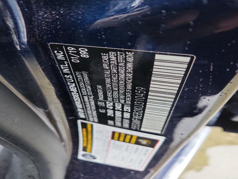 65103066 :رقم المزاد ، 55SWF8EB2KU310459 vin ، 2019 Mercedes-benz C مزاد بيع