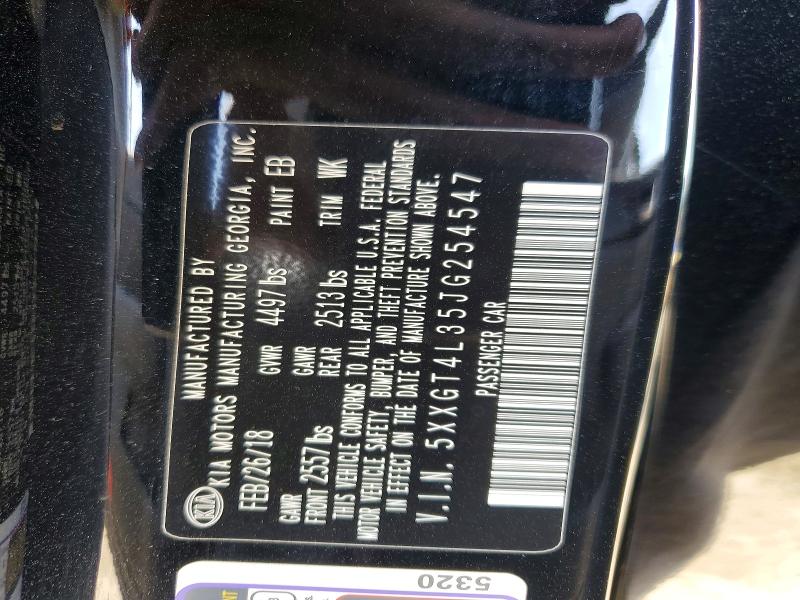 Продаж на аукціоні авто 2018 Kia Optima, vin: 5XXGT4L35JG254547, номер лоту: 69704076