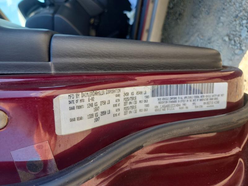 Продаж на аукціоні авто 2002 Jeep Grand Cherokee, vin: 1J4GW48S12C314844, номер лоту: 67703116