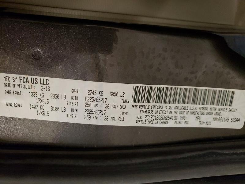 Продажа на аукционе авто 2016 Chrysler Town & Country, vin: 2C4RC1BG8GR254196, номер лота: 69586696