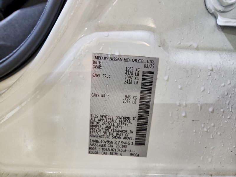 69907516 :رقم المزاد ، 1N4BL4DV9SN379461 vin ، 2025 Nissan Altima مزاد بيع