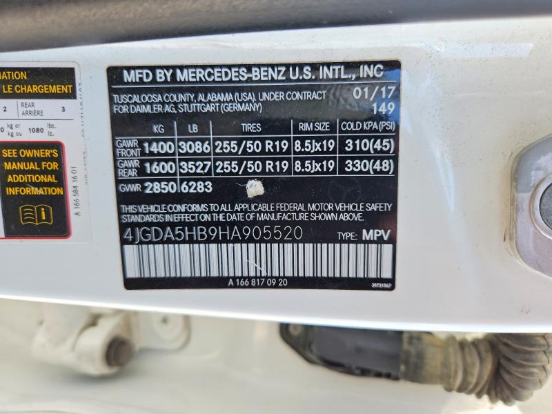 Продаж на аукціоні авто 2017 Mercedes-benz Gle, vin: 4JGDA5HB9HA905520, номер лоту: 67854246
