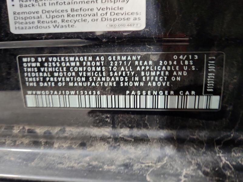 Aukcja sprzedaży 2013 Volkswagen Gti, vin: WVWGD7AJ1DW133436, numer aukcji: 70769736