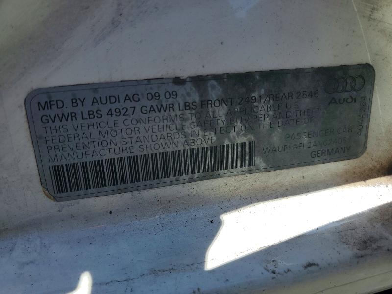 Auction sale of the 2010 Audi A4, vin: WAUFFAFL2AN024057, lot number: 67198756
