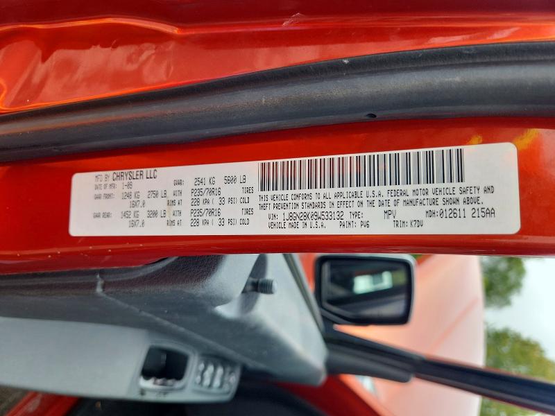 69344836 :رقم المزاد ، 1J8GN28K09W533132 vin ، 2009 Jeep Liberty مزاد بيع