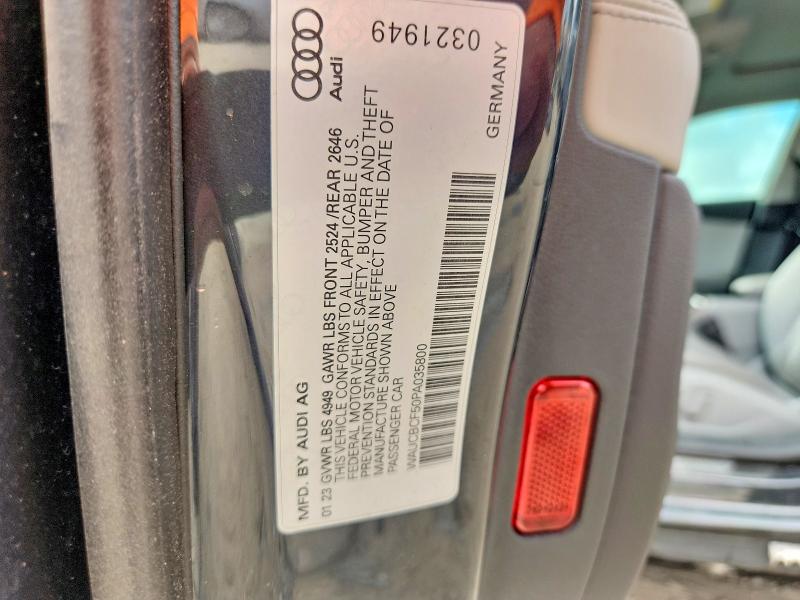 Aukcja sprzedaży 2023 Audi A5, vin: WAUCBCF50PA035800, numer aukcji: 66809366