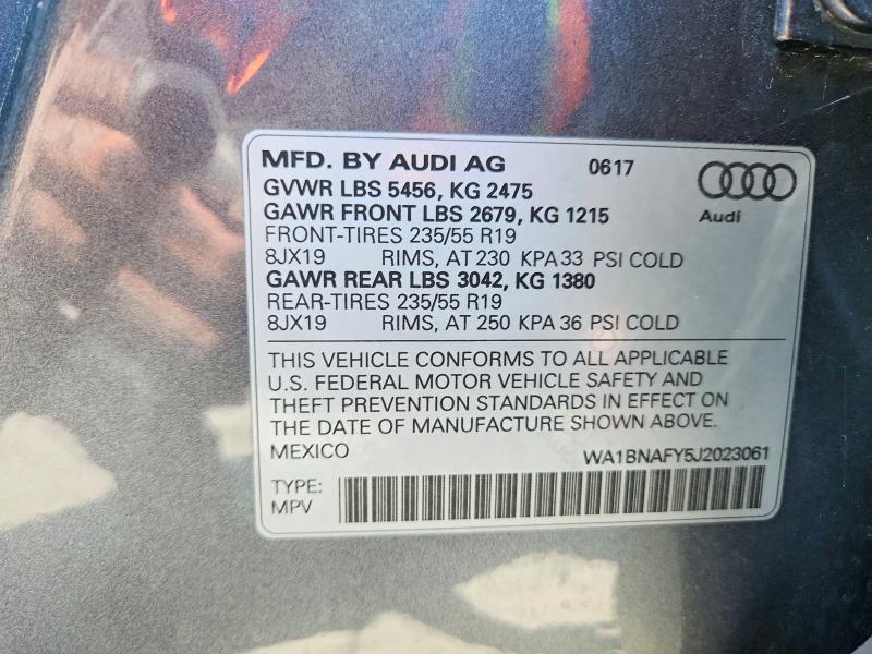 Продажа на аукционе авто 2018 Audi Q5, vin: WA1BNAFY5J2023061, номер лота: 70451016