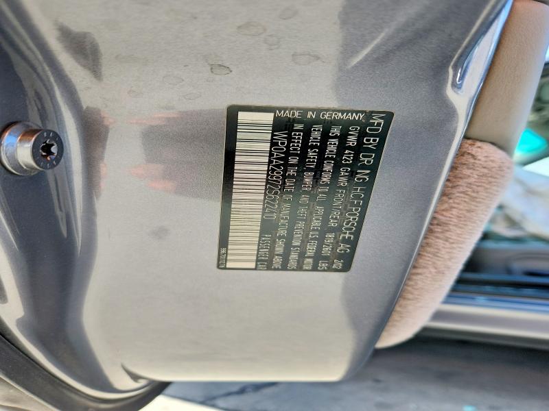 66985946 :رقم المزاد ، WP0AA29972S622410 vin ، 2002 Porsche 911 مزاد بيع