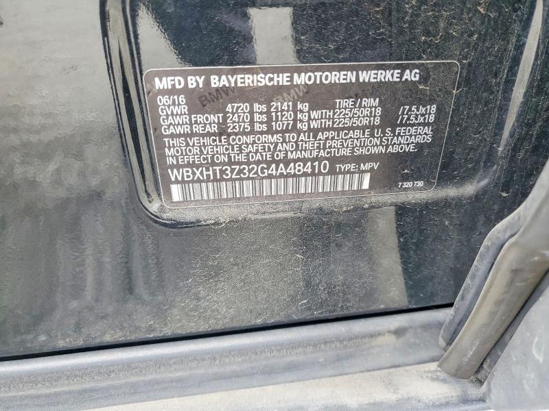 Aukcja sprzedaży 2016 Bmw X1, vin: WBXHT3Z32G4A48410, numer aukcji: 67476386