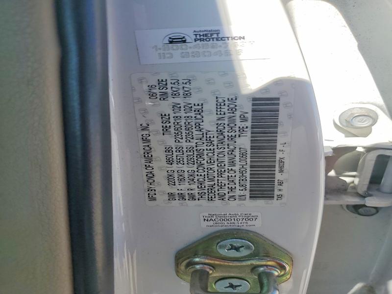 69066786 :رقم المزاد ، 5J8TB3H50HL005607 vin ، 2017 Acura Rdx مزاد بيع