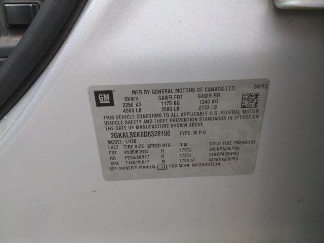 Продаж на аукціоні авто 2013 Gmc Terrain, vin: 2GKALSEK0D6328196, номер лоту: 67689606