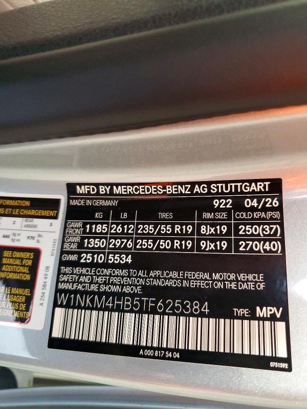 68573156 :رقم المزاد ، W1NKM4HB5TF625384 vin ، 2026 Mercedes-benz Glc مزاد بيع