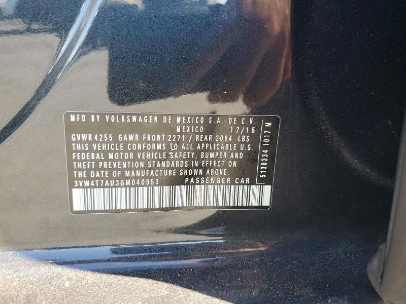 Aukcja sprzedaży 2016 Volkswagen Gti, vin: 3VW4T7AU3GM040953, numer aukcji: 69821506