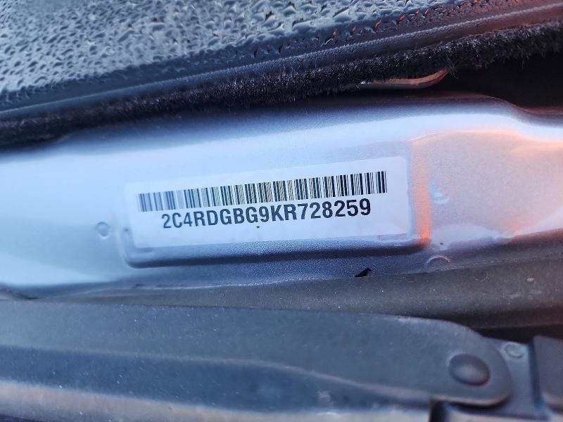 Продаж на аукціоні авто 2019 Dodge Grand Caravan, vin: 2C4RDGBG9KR728259, номер лоту: 66070656