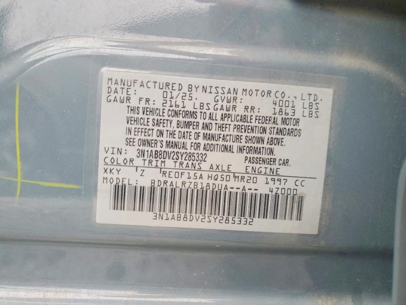 2025 Nissan Sentra მანქანა იყიდება აუქციონზე, vin: 3N1AB8DV2SY285332, აუქციონის ნომერი: 69896666