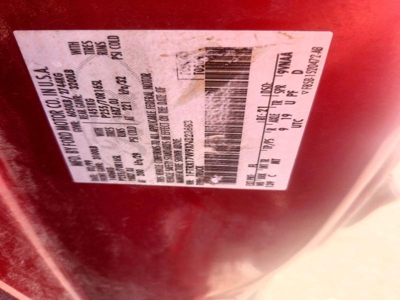 66980626 :رقم المزاد ، 1FTRX17W9XNB23683 vin ، 1999 Ford F150 مزاد بيع