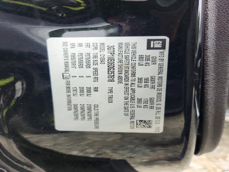 2013 Gmc Sierra მანქანა იყიდება აუქციონზე, vin: 3GTP1VE06DG257618, აუქციონის ნომერი: 70183896