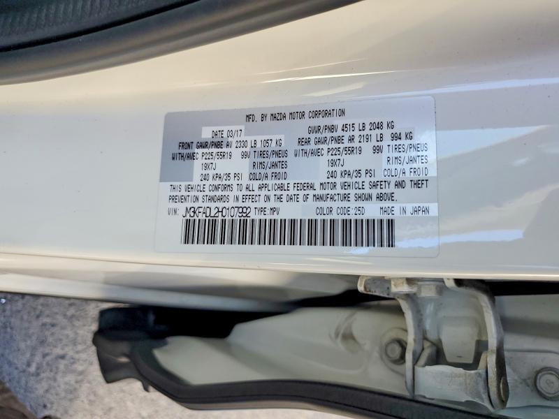 Продаж на аукціоні авто 2017 Mazda Cx-5, vin: JM3KFADL2H0107992, номер лоту: 66856746