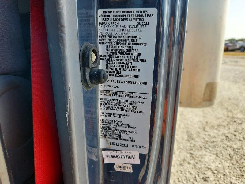 2022 Isuzu Nrr მანქანა იყიდება აუქციონზე, vin: JALE5W166N7303049, აუქციონის ნომერი: 67988746
