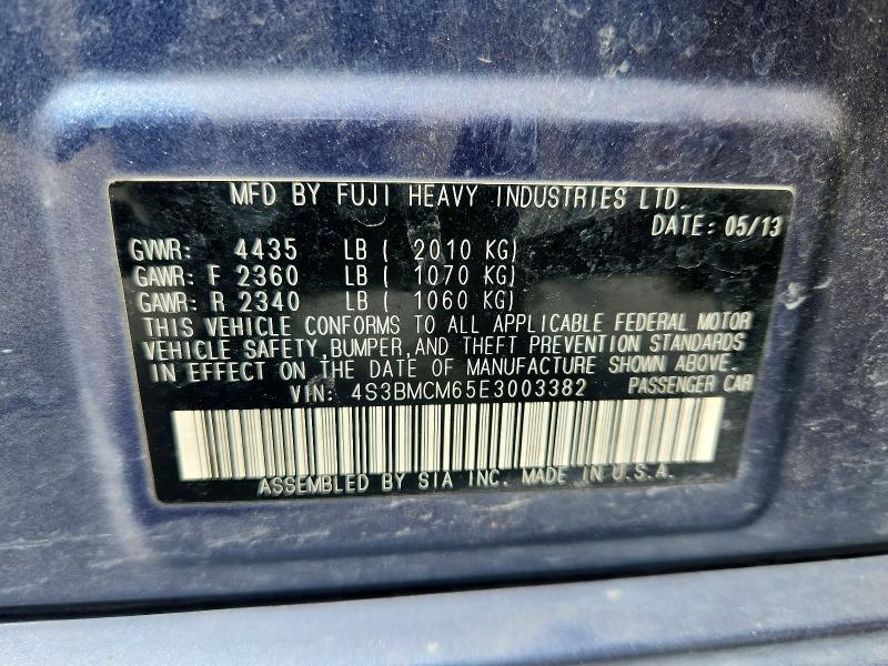 Продажа на аукционе авто 2014 Subaru Legacy, vin: 4S3BMCM65E3003382, номер лота: 69734896