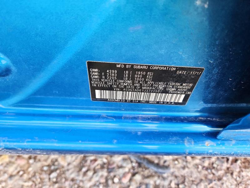 Продаж на аукціоні авто 2018 Subaru Impreza, vin: 4S3GTAD61J3722507, номер лоту: 71013556