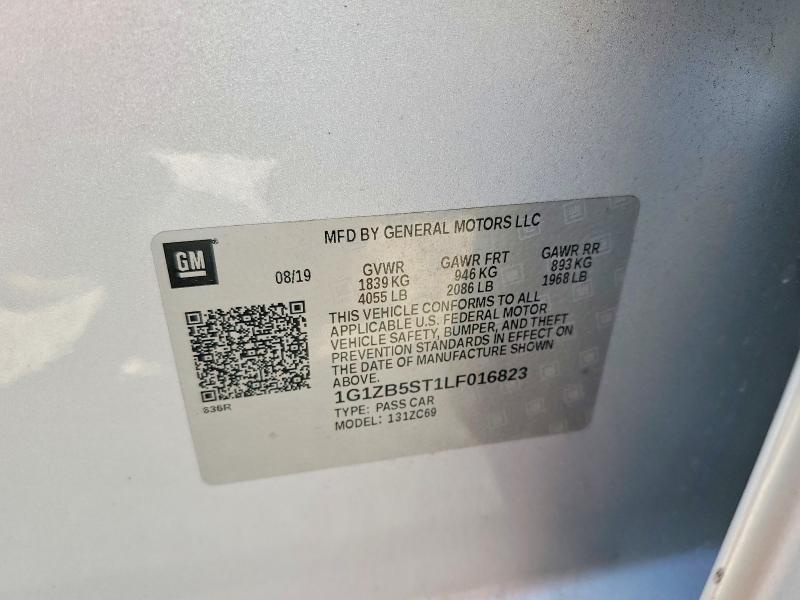 Aukcja sprzedaży 2020 Chevrolet Malibu, vin: 1G1ZB5ST1LF016823, numer aukcji: 59008916
