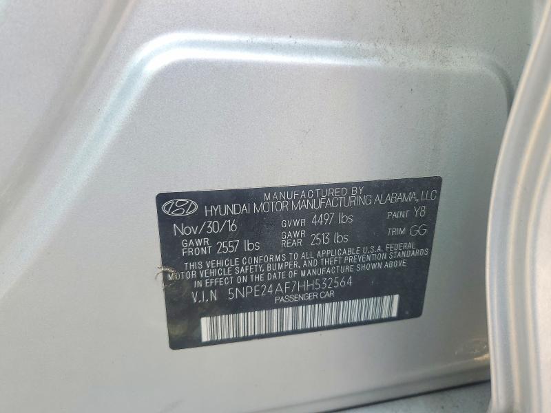 Aukcja sprzedaży 2017 Hyundai Sonata, vin: 5NPE24AF7HH532564, numer aukcji: 67096016