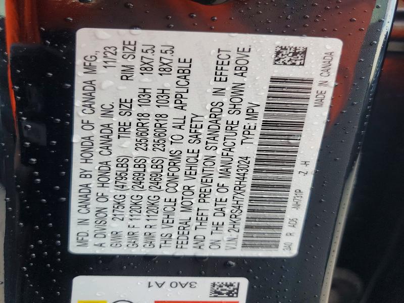 Продаж на аукціоні авто 2024 Honda Cr-v, vin: 2HKRS4H7XRH443024, номер лоту: 69773346