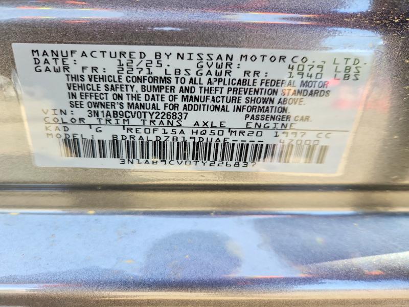 Aukcja sprzedaży 2026 Nissan Sentra, vin: 3N1AB9CV0TY226837, numer aukcji: 68201036