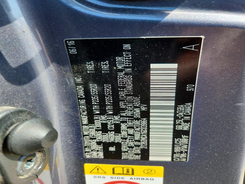 68822026 :رقم المزاد ، 2T2BZMCA1GC039864 vin ، 2016 Lexus Rx 350 مزاد بيع