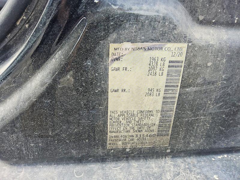 Aukcja sprzedaży 2021 Nissan Altima, vin: 1N4BL4DV3MN335460, numer aukcji: 67809246