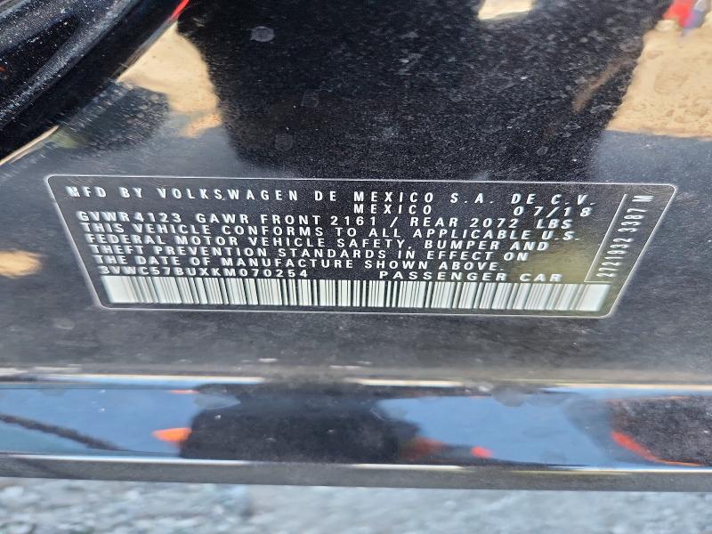 Продаж на аукціоні авто 2019 Volkswagen Jetta, vin: 3VWC57BUXKM070254, номер лоту: 67028156