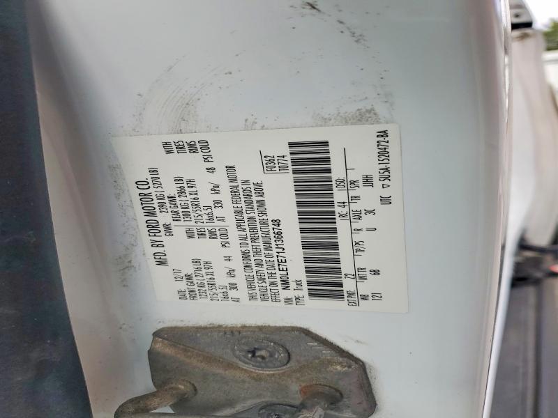 70763546 :رقم المزاد ، NM0LE7E71J1366748 vin ، 2018 Ford Transit Connect مزاد بيع