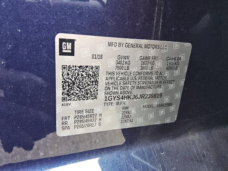 Aukcja sprzedaży 2018 Cadillac Escalade, vin: 1GYS4HKJ6JR239819, numer aukcji: 67647986