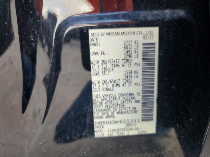 Продажа на аукционе авто 2022 Nissan Frontier, vin: 1N6ED1EK1NN655351, номер лота: 69306976