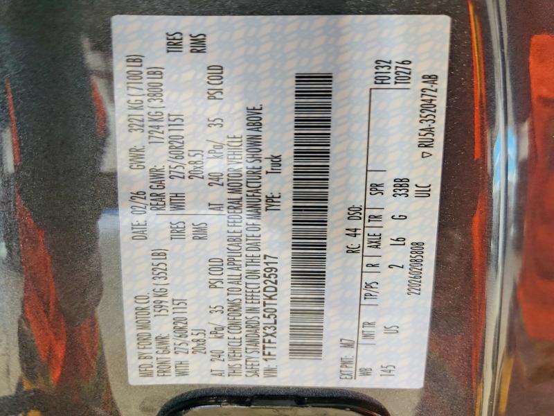 Продажа на аукционе авто 2026 Ford F150, vin: 1FTFX3L50TKD25917, номер лота: 69514726