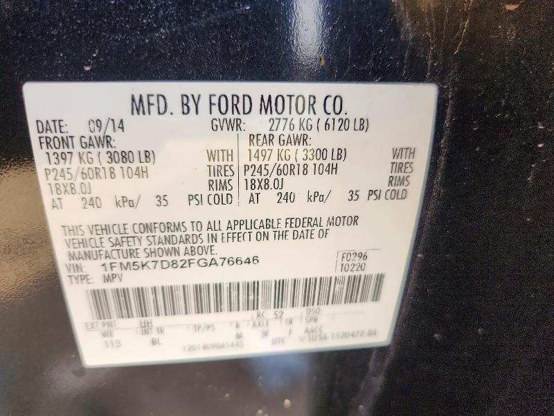 Aukcja sprzedaży 2015 Ford Explorer, vin: 1FM5K7D82FGA76646, numer aukcji: 68146696