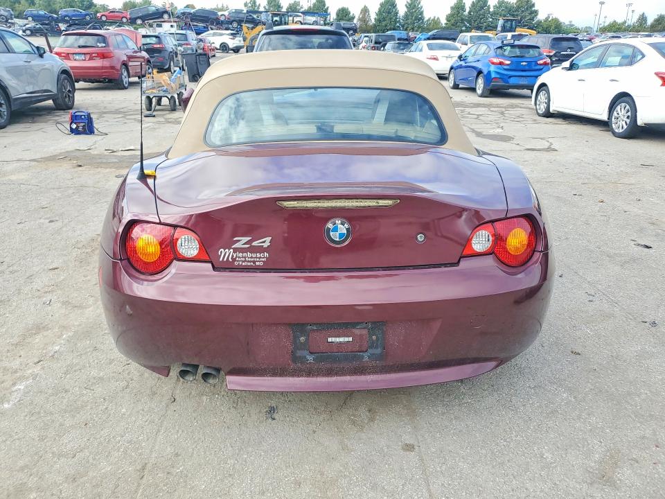 2003 Bmw Z4 მანქანა იყიდება აუქციონზე, vin: 4USBT33413LS42907, აუქციონის ნომერი: 70024756