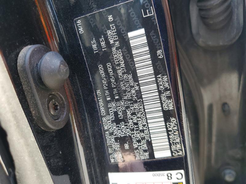 Aukcja sprzedaży 2016 Toyota 4runner, vin: JTEBU5JR6G5344013, numer aukcji: 69282146