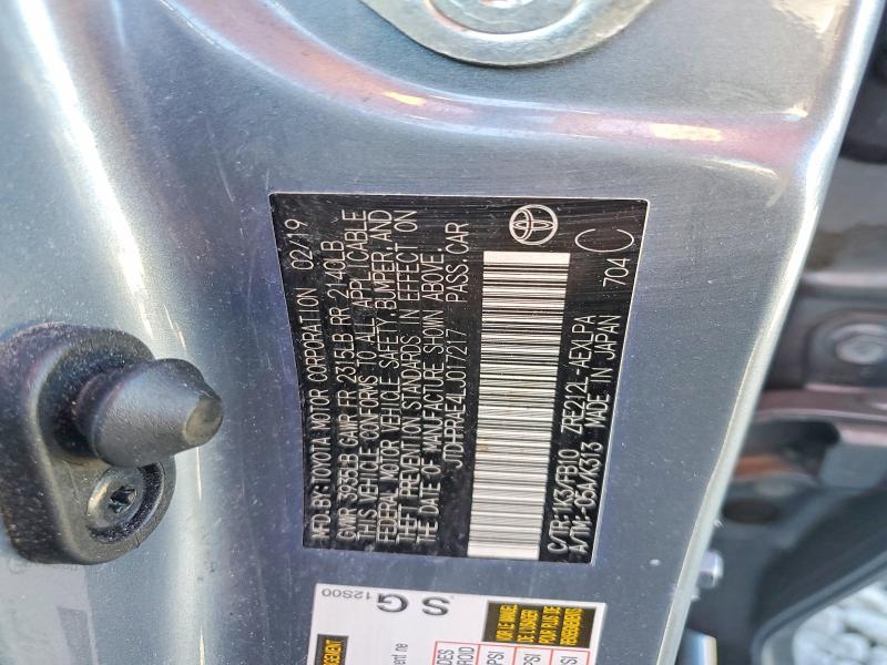 2020 Toyota Corolla მანქანა იყიდება აუქციონზე, vin: JTDHPRAE4LJ017217, აუქციონის ნომერი: 68754856
