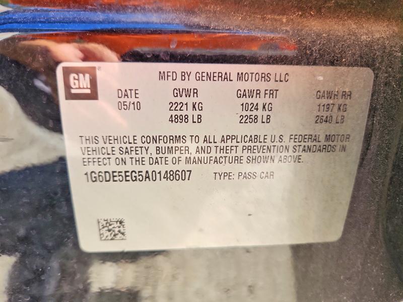 Aukcja sprzedaży 2010 Cadillac Cts, vin: 1G6DE5EG5A0148607, numer aukcji: 70794456