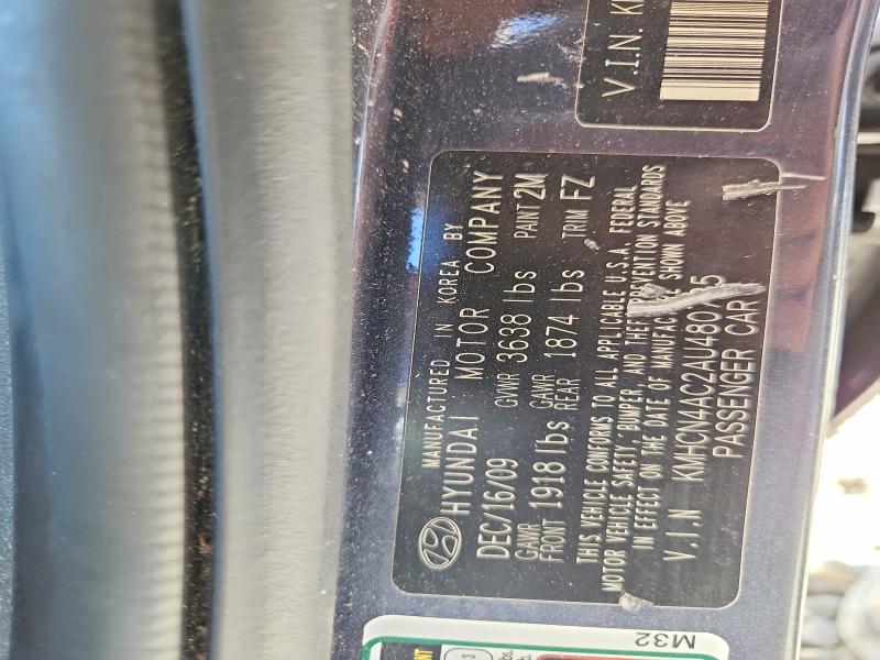 Продаж на аукціоні авто 2010 Hyundai Accent, vin: KMHCN4AC2AU480725, номер лоту: 68399506