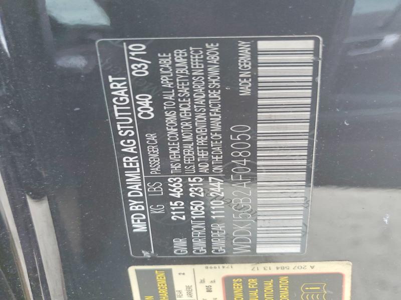 Aukcja sprzedaży 2010 Mercedes-benz E, vin: WDDKJ5GB2AF048050, numer aukcji: 70711266
