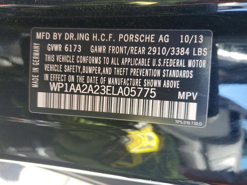 Aukcja sprzedaży 2014 Porsche Cayenne, vin: WP1AA2A23ELA05775, numer aukcji: 70017216