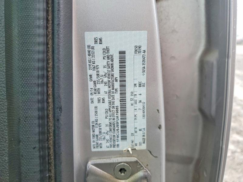 Продаж на аукціоні авто 2015 Ford Escape, vin: 1FMCU9J95FUA19885, номер лоту: 70953796