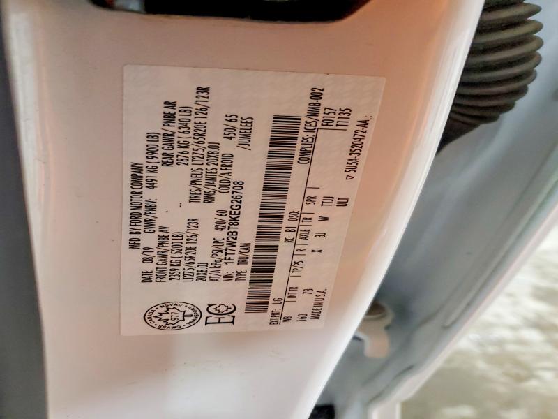 70665376 :رقم المزاد ، 1FT7W2BT8KEG26708 vin ، 2019 Ford F250 مزاد بيع