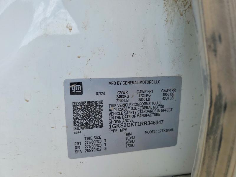 Продажа на аукционе авто 2024 Gmc Yukon Xl, vin: 1GKS2GKT1RR346347, номер лота: 70369756